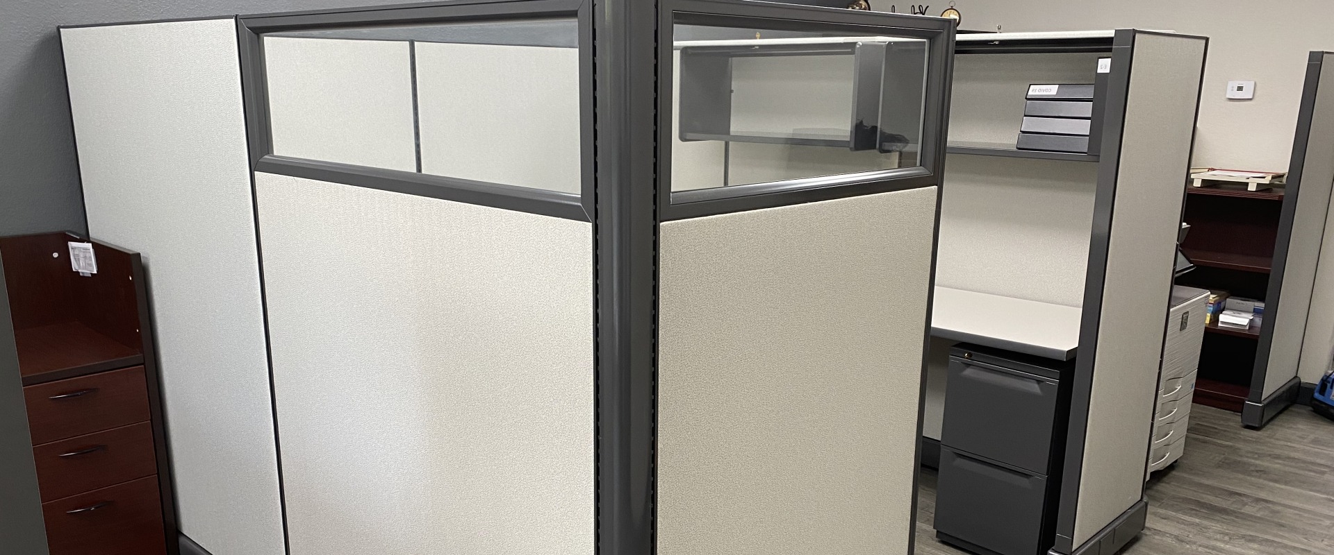 What are office partitions called?